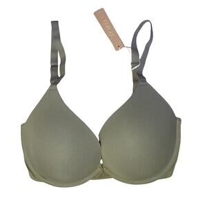 SKIMS Fits Everybody Push-Up Bra NWOT Khaki 34DDD Lift Support Comfort